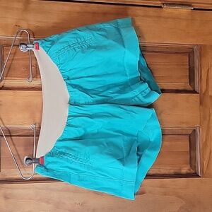 Teal Maternity Shorts